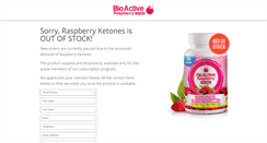 Desktop Screenshot of bioactiveraspberry.com